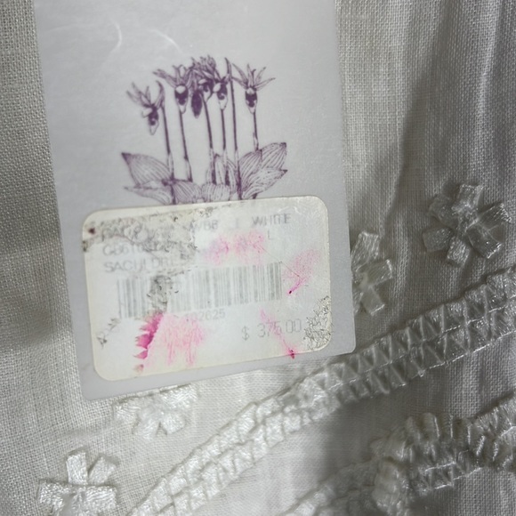 Calypso St. Barth | NWT White Sachi Sleeveless Mini Linen Dress~L - Picture 4 of 7